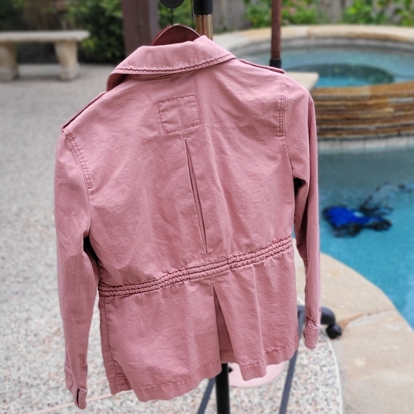 Abercrombie & Fitch military dusty rose Barbie  Y2K cotton  xs - Picture 5 of 14